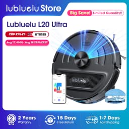 Lubluelu L20 Ultra Robot Vacuum Mop Combo 5500Pa Robot Vacuum Auto-Charging 5 Maps 24 No-go Zones 3 In 1 Robot Vacuum Cleaner