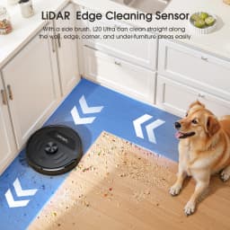 Lubluelu L20 Ultra Robot Vacuum Mop Combo 5500Pa Robot Vacuum Auto-Charging 5 Maps 24 No-go Zones 3 In 1 Robot Vacuum Cleaner