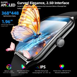 New Ultra Thin Smart Watch Men 1.96' AMOLED HD Pixel Display Always Show Time BT Call Reminder Smartwatch Ladies For Android iOS