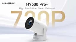 Magcubic HY300 Pro+ 8K Android 14 Portable Projector 8000 Lumens WiFi 6 BT5.4 Outdoor Theater 5W HiFi Speaker 720P HD Supported