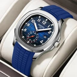 NIBOSI Sport Mens Watches Top Brand Luxury Auto Date Watch Men Waterproof Luminous AQUANAUT Quartz Watches for Men Reloj Hombre