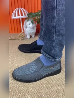 Men's Breathable Slip-On Casual Shoes - Lightweight Low-Top Walking Sneakers, Suitable for Outdoor Activities, Fishing, Parks, and Exercise, Brown Mesh Fabric, Rubber Sole, Comfortable for All Seasons, Outdoor Footwear | Low-Top Shoes | Fabric Shoe Upper