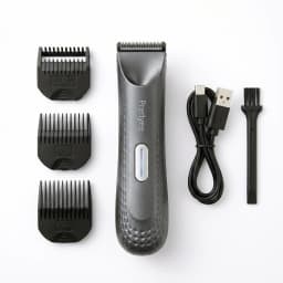 Electric Trimmer for Men's Groin Hair: Versatile Body Groomer and Waterproof Pubic Hair Trimmer with Replaceable Ceramic Blade