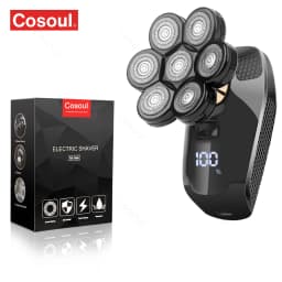 Cosoul Shaver for Men Electric Shaver Powerful Bald Head Shaver Beard Shaving Machine For Men Razor Husband Gift Boyfriend