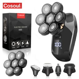 Cosoul Shaver for Men Electric Shaver Powerful Bald Head Shaver Beard Shaving Machine For Men Razor Husband Gift Boyfriend