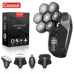 Cosoul Shaver for Men Electric Shaver Powerful Bald Head Shaver Beard Shaving Machine For Men Razor Husband Gift Boyfriend