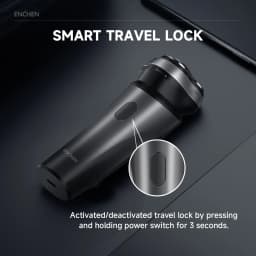 ENCHEN Blackstone Max Electric Shaver 3D-Direction Flex Heads 100% Waterproof With POP-UP Precision Trimmer