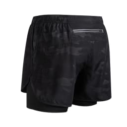 Summer Men's Reflective Running Shorts Fitness Quick Drying Double-Layer Shorts Men's Exercise Training Bodybuilding Shorts