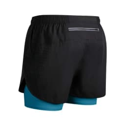 Summer Men's Reflective Running Shorts Fitness Quick Drying Double-Layer Shorts Men's Exercise Training Bodybuilding Shorts