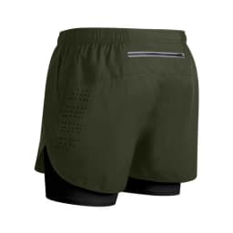 Summer Men's Reflective Running Shorts Fitness Quick Drying Double-Layer Shorts Men's Exercise Training Bodybuilding Shorts