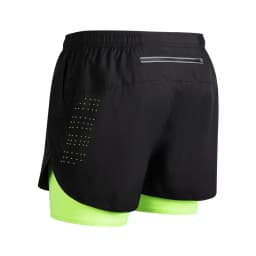Summer Men's Reflective Running Shorts Fitness Quick Drying Double-Layer Shorts Men's Exercise Training Bodybuilding Shorts