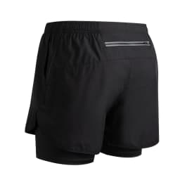 Summer Men's Reflective Running Shorts Fitness Quick Drying Double-Layer Shorts Men's Exercise Training Bodybuilding Shorts