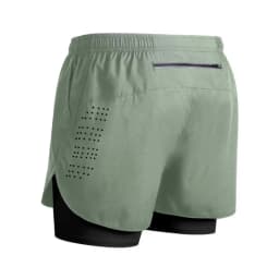 Summer Men's Reflective Running Shorts Fitness Quick Drying Double-Layer Shorts Men's Exercise Training Bodybuilding Shorts