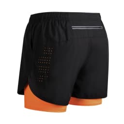 Summer Men's Reflective Running Shorts Fitness Quick Drying Double-Layer Shorts Men's Exercise Training Bodybuilding Shorts