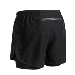 Summer Men's Reflective Running Shorts Fitness Quick Drying Double-Layer Shorts Men's Exercise Training Bodybuilding Shorts
