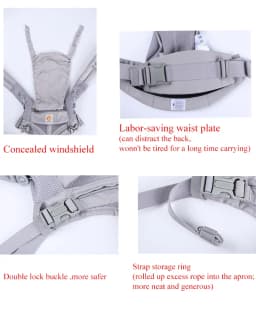 Egobaby 360 Omni Baby Carrier Cotton Breathable Ergonomic Backpacks Holder Shoulder Waist Belt Sling Suspenders