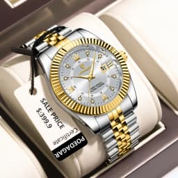 POEDAGAR Luxury Business Men Wristwatch Waterproof Luminous Date Military Man Watch Stainless Steel Fashion Men's Quartz Watches