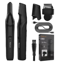 Resuxi New Men's Electric Body Hair Trimmer Multi Functional 3 in 1 Hair Clipper Shaver Set IPX5 Full Body Water Wash Clipper