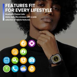 New Zeblaze Btalk Plus Voice Calling Smartwatch 2.03'' HD Color Display Health and Fitness Tracking Smart Watch for Men Women