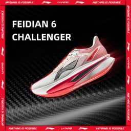 Li-Ning Men's FEIDIAN 6 CHALLENGER Racing Running Shoes SUPER BOOM Lightweight Reflective LiNing Competition Sneakers ARMW003