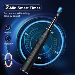 Seago Electric Toothbrush USB Rechargeable Adult 360 Days Long Battery Life IPX7 4 Replacement Heads Travel Box  SG-575