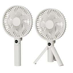 New Portable Folding Handheld Fan 3000mAh Desktop Rechargeable Fan Angle Adjustable for Home Outdoor Travel Camping