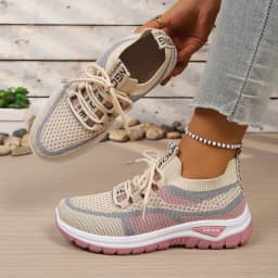 Women's Shoes Autumn 2026 Casual Sneaker New Style Two‑Color Single Shoes Versatile Fashionable Work Shoes Free Shipping