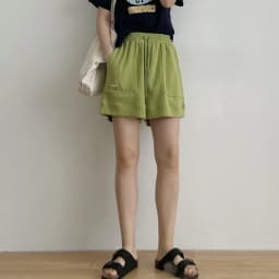 Women's Comfortable Loose Wide-legged Drawstring A Pants Slim Waist Slim Fit Casual Home Versatile Sports Shorts New