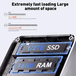 2026 Mini PC Intel Core I9 10980HK I3 6100U Windows 11 Gaming Computer Desktop PC RAM 16GB SSD 1TB WiFi6 BT5.2 Portable Gamer PC