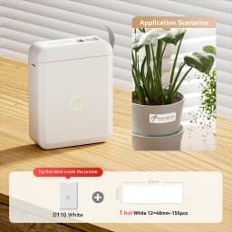 Niimbot D110 Mini Handheld Thermal Label Maker Wireless Sticker Machine Inkless Pocket with Label Sticker for Home Office