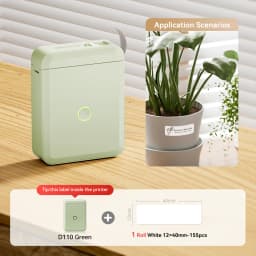 Niimbot D110 Mini Handheld Thermal Label Maker Wireless Sticker Machine Inkless Pocket with Label Sticker for Home Office
