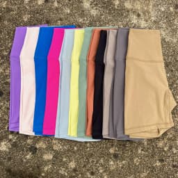 Solid Color Cycling Women Sport Yoga Short leggings Compression Support Sweat-Wickin Comprehensive Training Jog Internal Pocket
