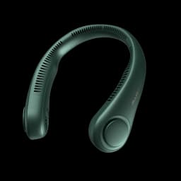 JISULIFE Portable Neck Fan, 4000mAh Battery Rechargeable, 5 Speeds Adjustable, Twistable Hands-Free Bladeless Neckband for Sport