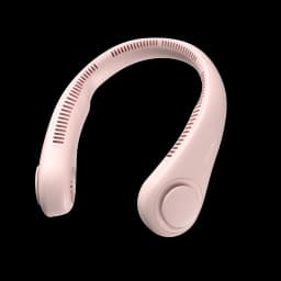 JISULIFE Portable Neck Fan, 4000mAh Battery Rechargeable, 5 Speeds Adjustable, Twistable Hands-Free Bladeless Neckband for Sport