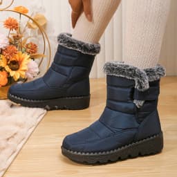 2026 Waterproof Snow Boots for Women Winter Shoes Faux Fur Plush Ankle Boots Woman Plus Size Non-Slip Warm Cotton Botas Mujer