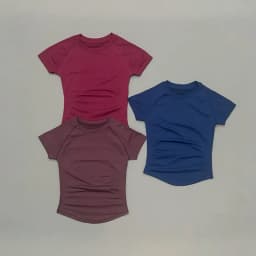 Women Sports T-Shirt Round Neck Short Sleeve Breathable Stretchy Tops Gym Fitness Yoga Running Workout Casual Athletic Shirts