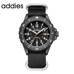ADDIES 2026 New Men's Sports Quartz Watch Nylon Strap Swimming Waterproof Watch Tubular Luminous Outdoor Fashion Quartz Watch