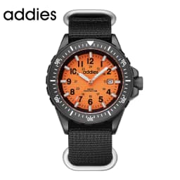 ADDIES 2026 New Men's Sports Quartz Watch Nylon Strap Swimming Waterproof Watch Tubular Luminous Outdoor Fashion Quartz Watch