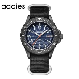 ADDIES 2026 New Men's Sports Quartz Watch Nylon Strap Swimming Waterproof Watch Tubular Luminous Outdoor Fashion Quartz Watch