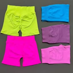 HISTELLO Sports Shorts 4.5‘’ High Waist Women Yoga Workout Shorts Seamless Leggings Stretch Fitness Sweatpants Gym Short