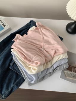 Spring Summer V Neck Cardigan For Women Silk Wool Skin-friendly Knitwear Lightweight Buttoned Coat