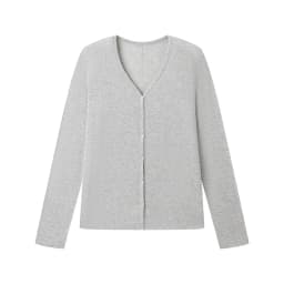 Spring Summer V Neck Cardigan For Women Silk Wool Skin-friendly Knitwear Lightweight Buttoned Coat