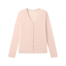 Spring Summer V Neck Cardigan For Women Silk Wool Skin-friendly Knitwear Lightweight Buttoned Coat