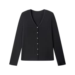 Spring Summer V Neck Cardigan For Women Silk Wool Skin-friendly Knitwear Lightweight Buttoned Coat
