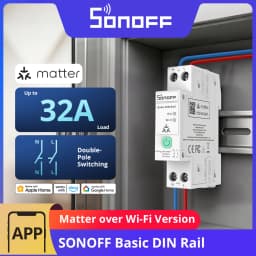 SONOFF BASIC-1GSP Basic Single-Channel DIN Rail Switch Matter WiFi Energy Consumption Monitoring Overload Protection Up to 32A