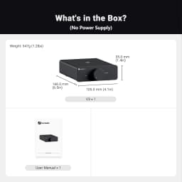 Fosi Audio V3 Stereo Power Amplifier 300W *2 TPA3255 Class D Mini Amp 2 Channel Audio Amplifier for Subwoofer Passive Bookshelf