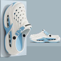 Fashion Hollow Out Thick Bottom Sports Sandals Men Eva Soft Sole Summer Clogs Sandals Men Non Slip Outdoor Driving Beach Sandles