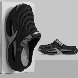 Fashion Hollow Out Thick Bottom Sports Sandals Men Eva Soft Sole Summer Clogs Sandals Men Non Slip Outdoor Driving Beach Sandles