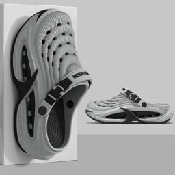 Fashion Hollow Out Thick Bottom Sports Sandals Men Eva Soft Sole Summer Clogs Sandals Men Non Slip Outdoor Driving Beach Sandles