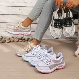 Women's Shoes Summer 2026 Casual Sneaker New Style Two-Color Single Shoes, Versatile, Casual and Fashionable Work Shoes